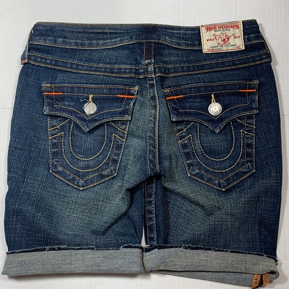 True Religion Sophie Denim Shorts Size 25 - Picture 5 of 8